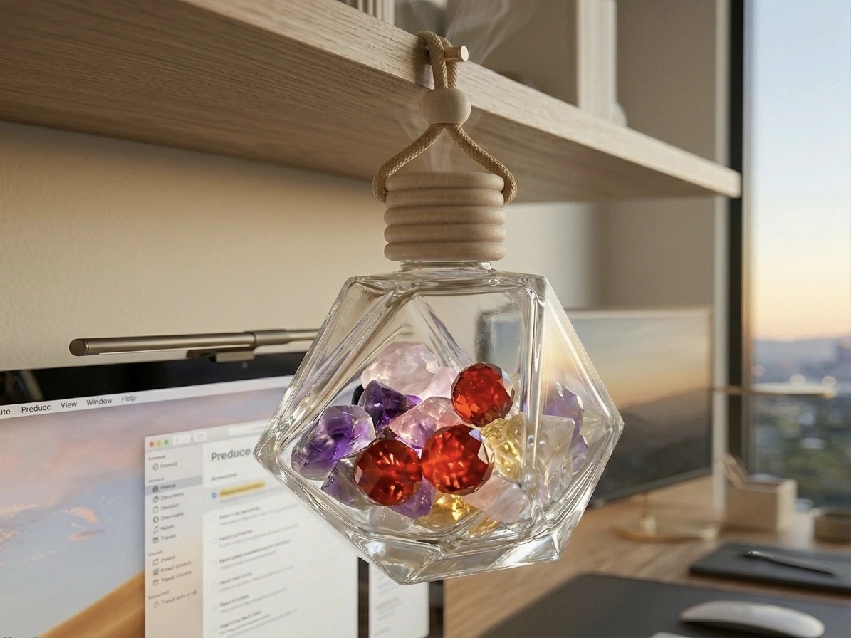 Crystal Designs Studio | Kristal tasarım stüdyosu Kristal Şişe Oda ve Araç kokusu