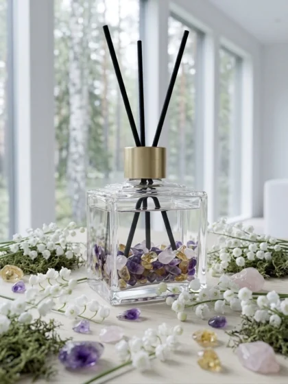 Crystal Designs Studio | Kristal Tasarım Stüdyosu Beyaz Zambak | Helsinki Dekoratif Çubuklu Oda Kokusu