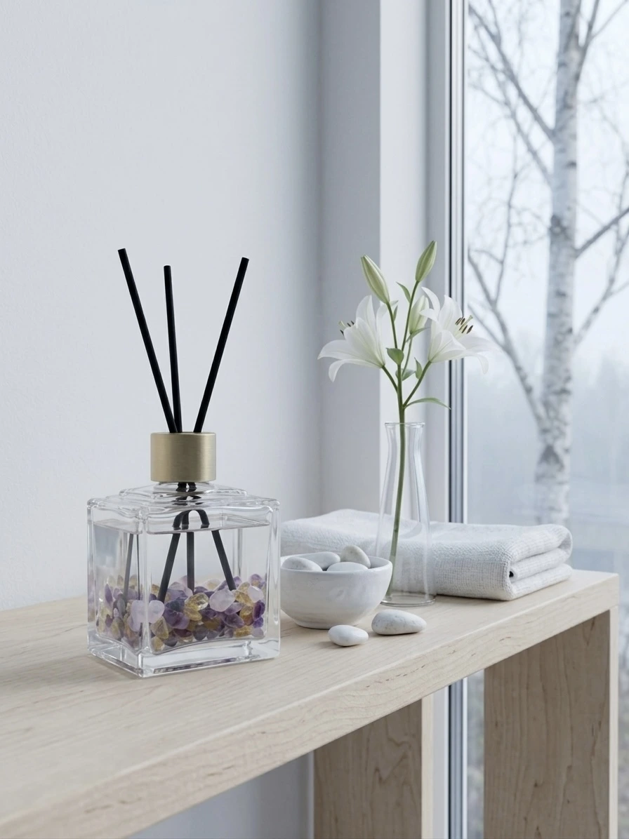 Crystal Designs Studio | Kristal Tasarım Stüdyosu Beyaz Zambak | Helsinki Dekoratif Çubuklu Oda Kokusu